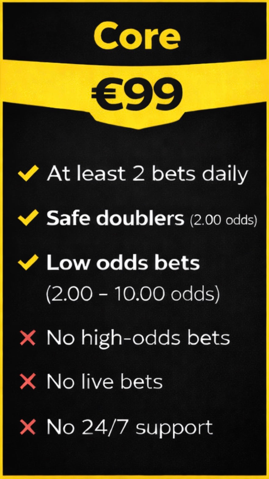 VIP CORE - Safe Football Betting Tips for Beginners | OnePredictions